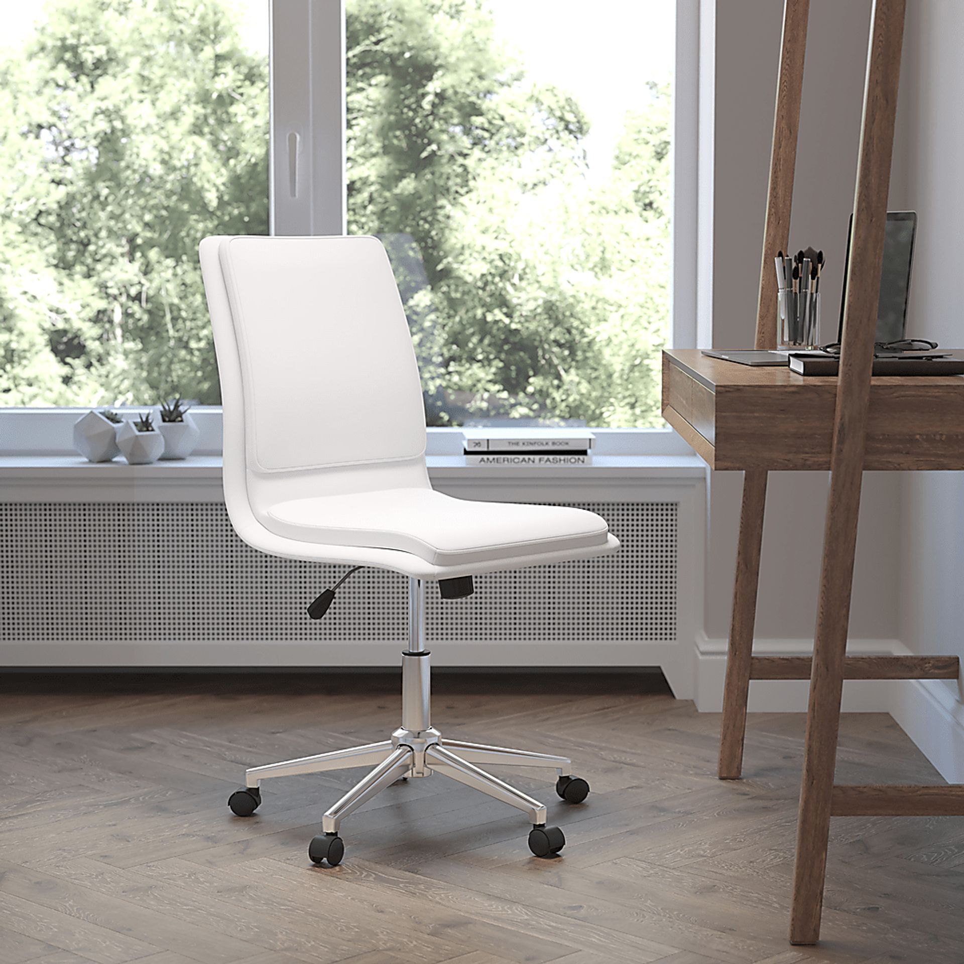 Minuet White Office Chair - Image 4