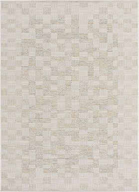 Minya Beige 7'6 x 10' Indoor/Outdoor Rug
