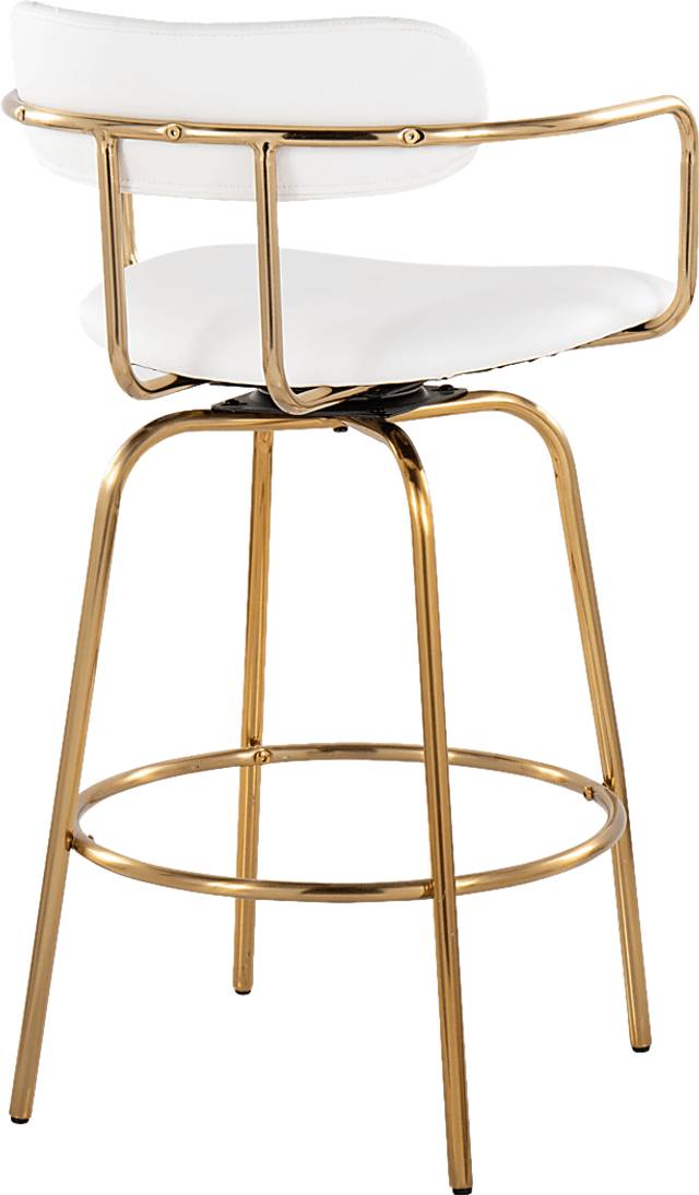Mirahill I White Counter Height Stool, Set of 2 - Thumbnail - Image 11