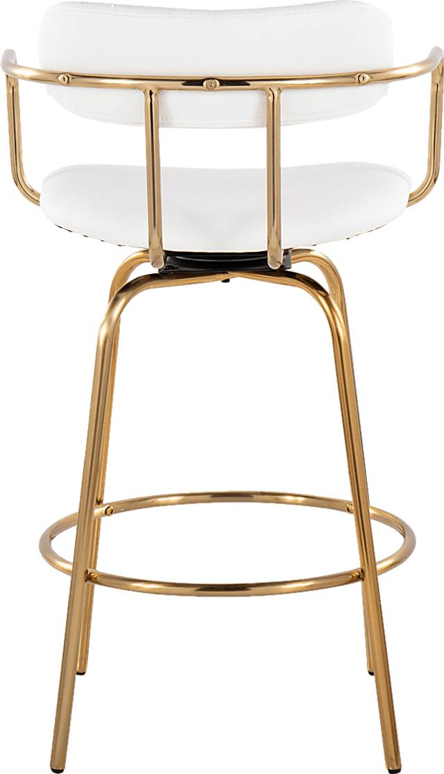 Mirahill I White Counter Height Stool, Set of 2 - Thumbnail - Image 10