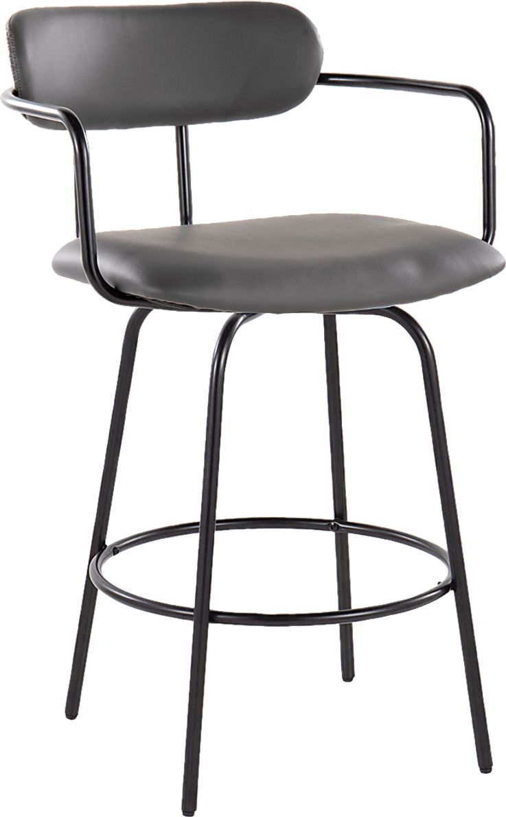 Mirahill II Gray Counter Height Stool, Set of 2