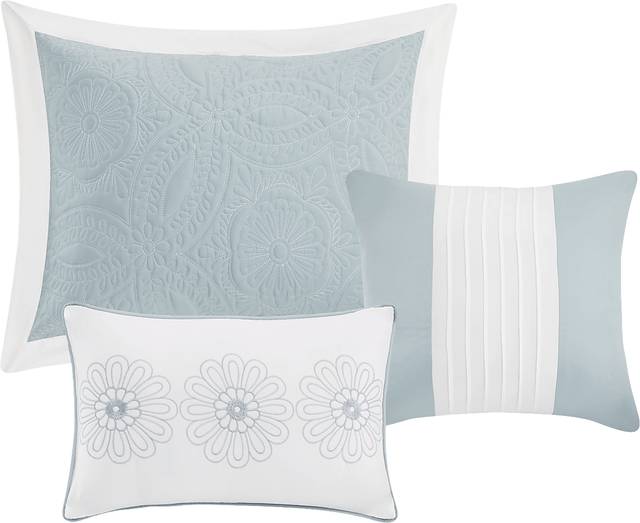 Miral Blue 5 Pc King Bed Sheet Set - Thumbnail - Image 3