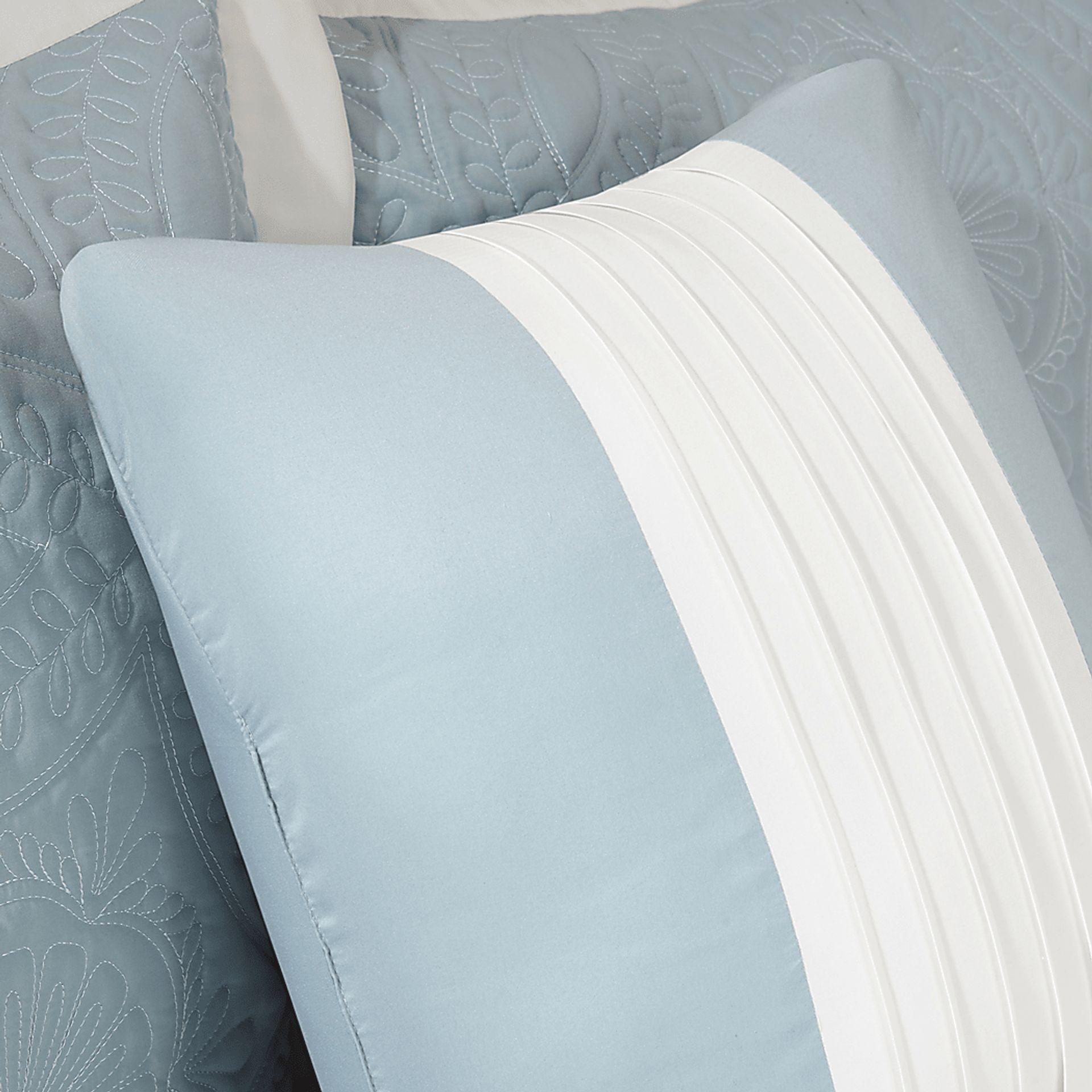 Miral Blue 5 Pc Queen Bed Sheet Set - Image 6