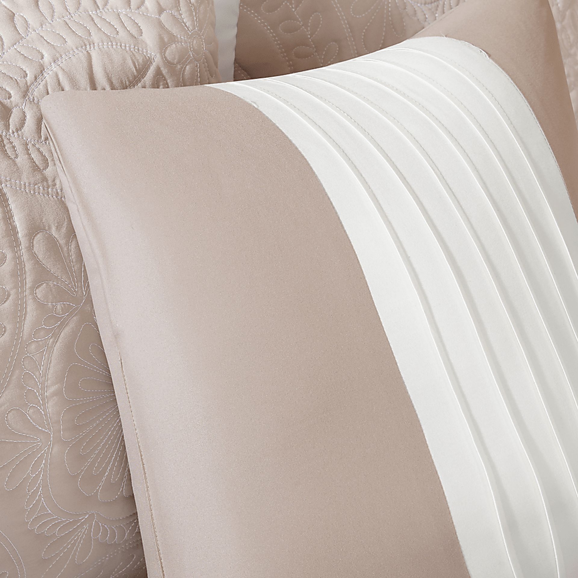 Miral Khaki 5 Pc King Bedspread Set - Image 5