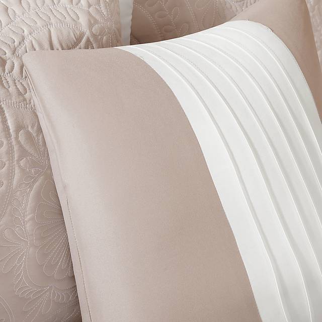 Miral Khaki 5 Pc Queen Bedspread Set - Thumbnail - Image 5