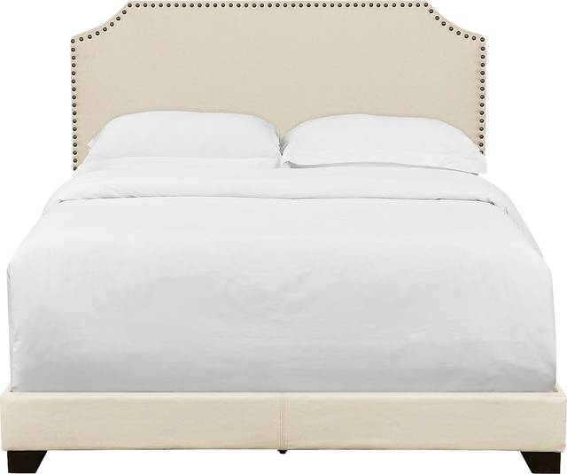 Miriam Beige Queen Bed - Thumbnail - Image 2