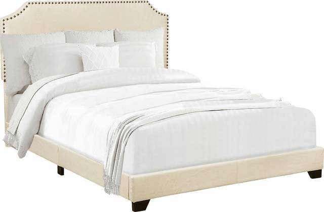Miriam Beige Queen Bed - Thumbnail - Image 1