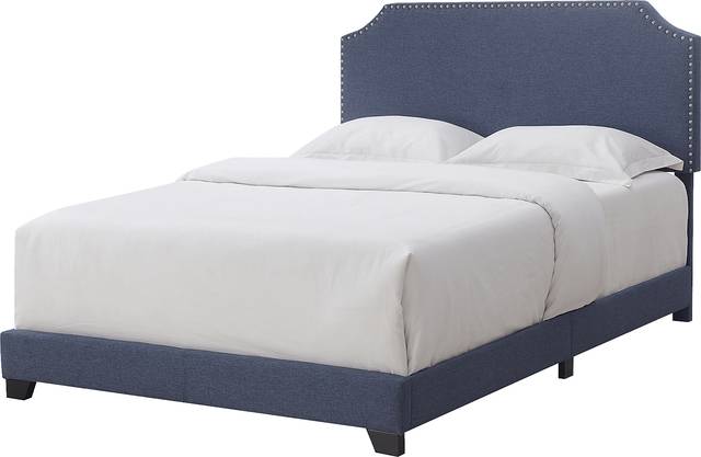Miriam Blue Queen Bed - Thumbnail - Image 4