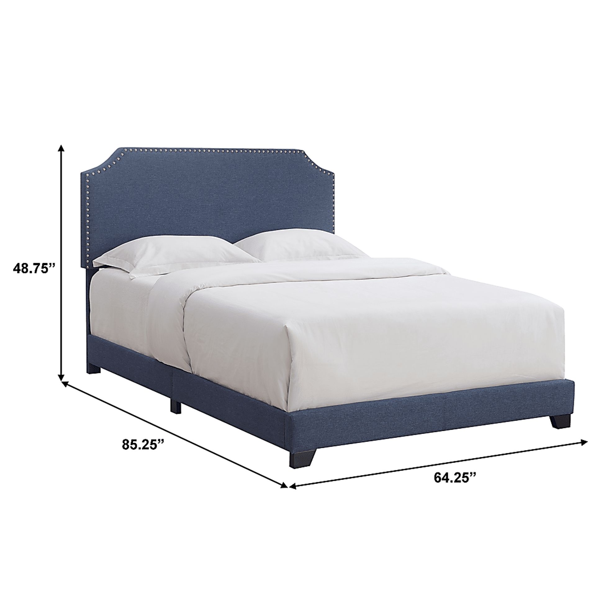 Miriam Blue Queen Bed - Image 9