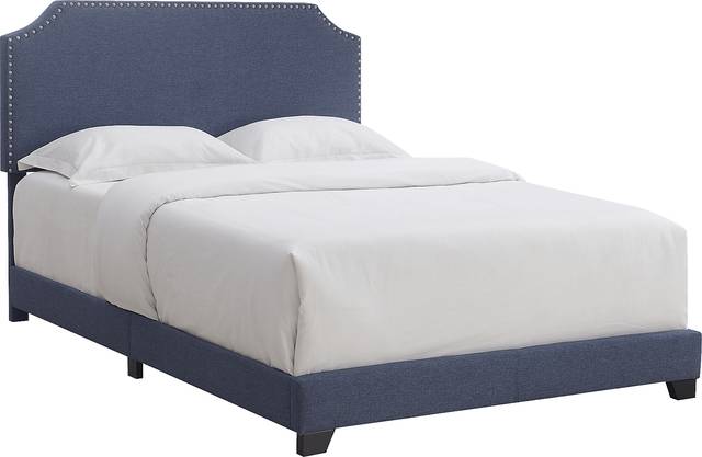 Miriam Blue Queen Bed - Thumbnail - Image 1