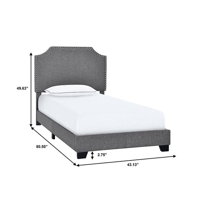 Miriam Gray Twin Bed - Thumbnail - Image 9