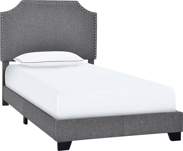 Miriam Gray Twin Bed - Thumbnail - Image 1