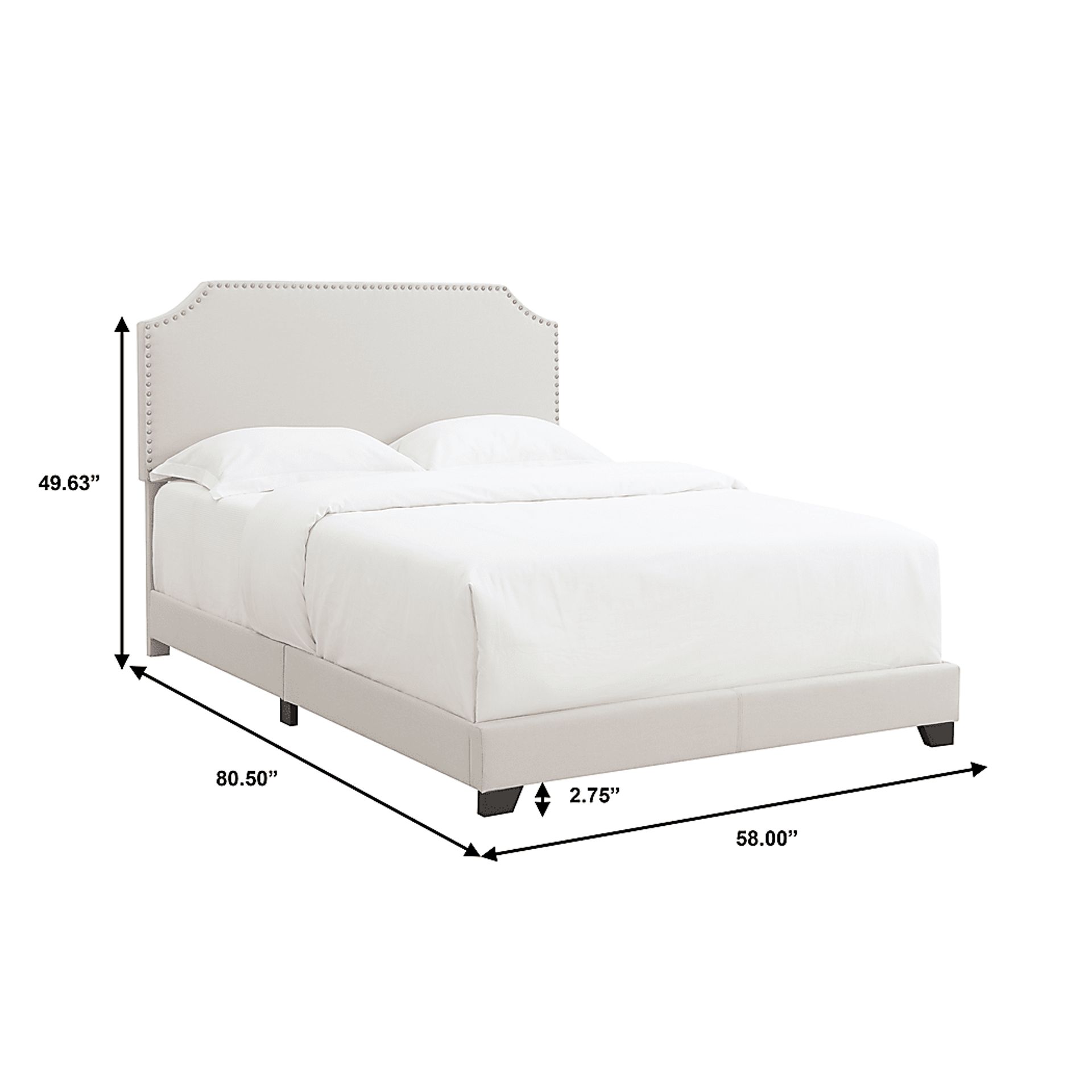 Miriam Light Gray Full Bed - Image 10