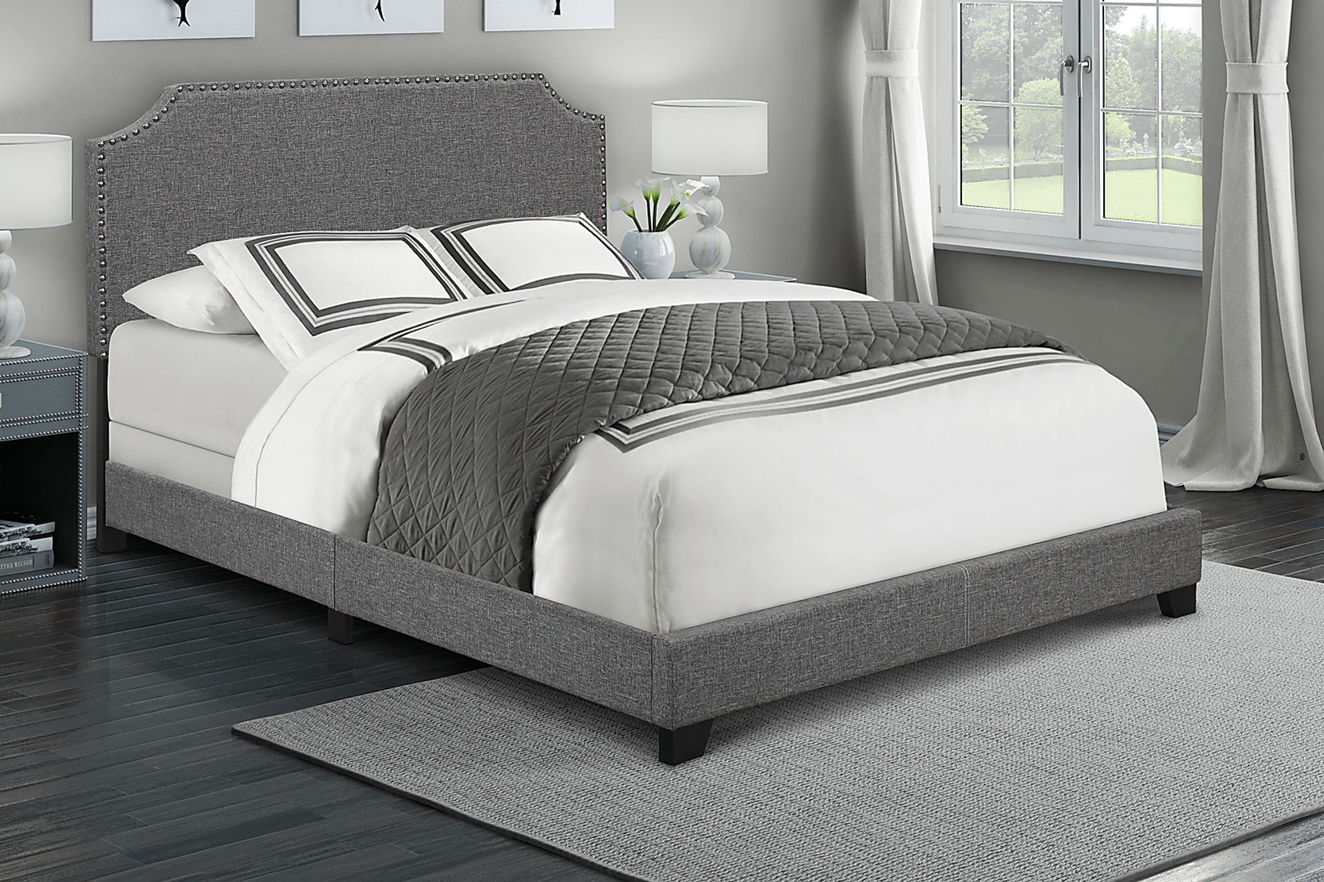 Miriam Stone King Upholstered Bed - Image 2