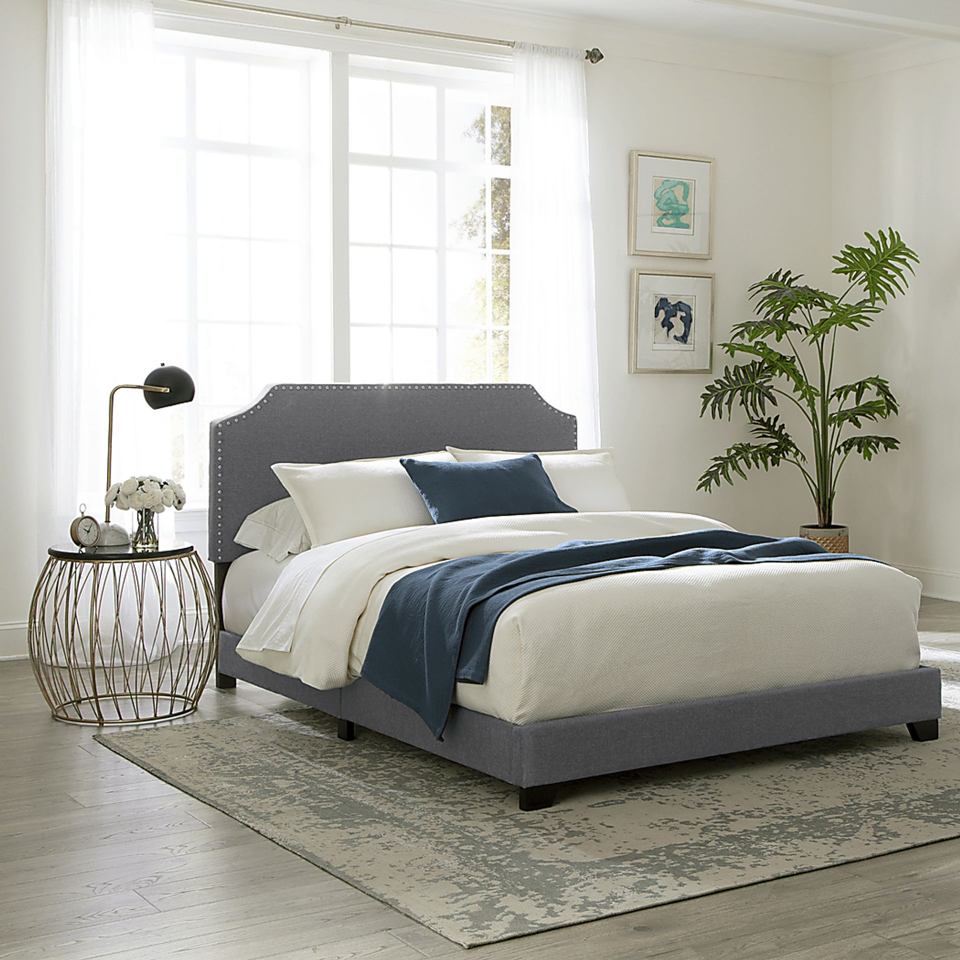 Miriam Stone Queen Upholstered Bed - Image 4