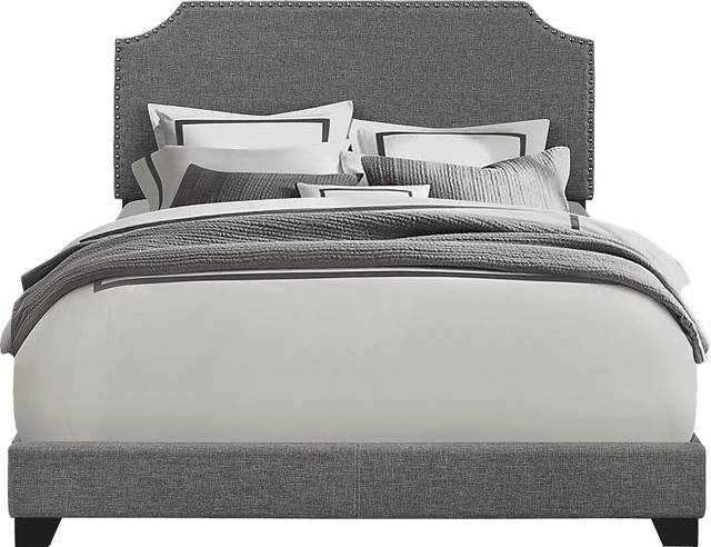 Miriam Stone Queen Upholstered Bed - Thumbnail - Image 1