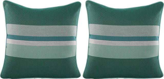 Mirra Blue Indoor/Outdoor Accent Pillow, Set of Two - Thumbnail - Image 1