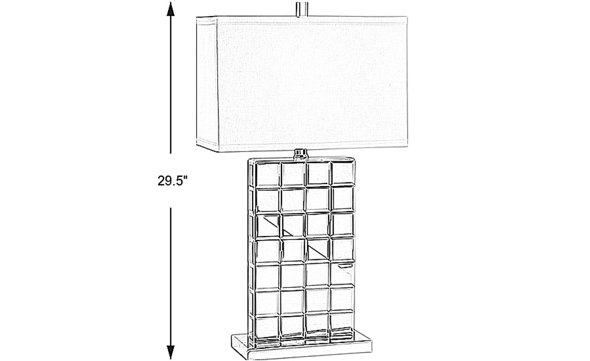 Mirrored Lamp