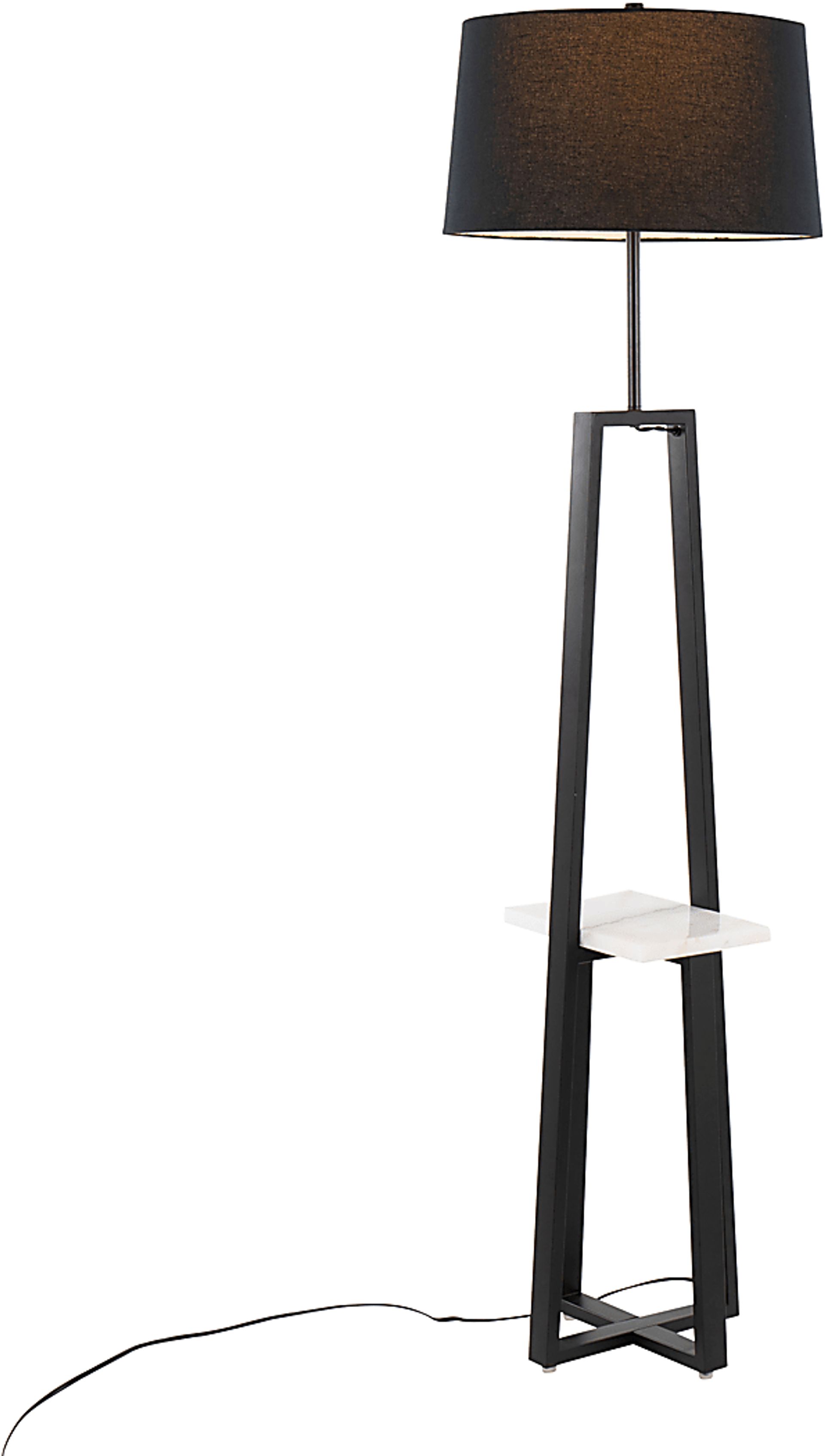Misa Bend Black Floor Lamp - Image 2