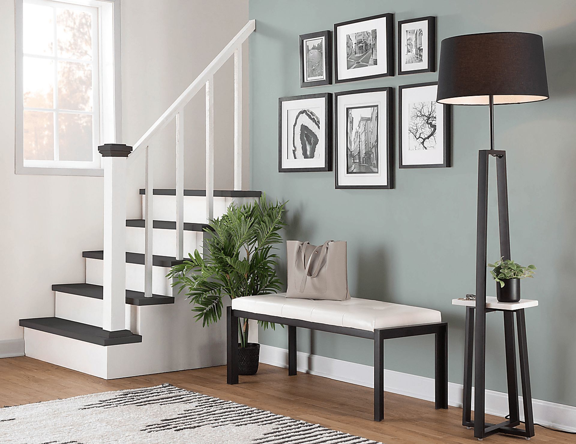 Misa Bend Black Floor Lamp - Image 10