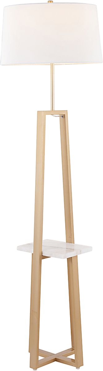 Misa Bend Gold Floor Lamp