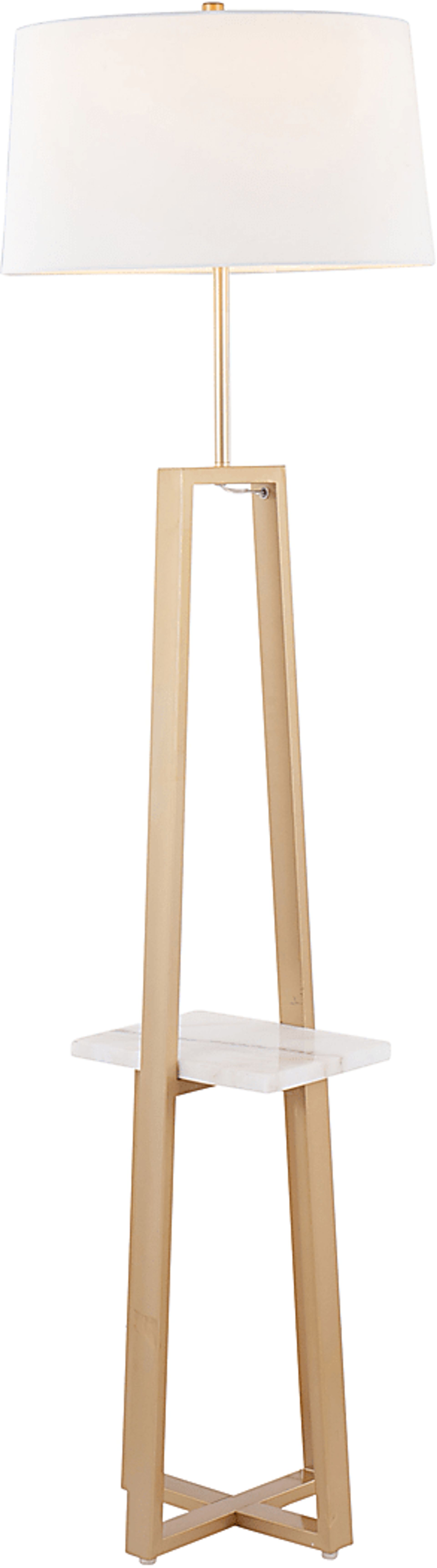 Misa Bend Gold Floor Lamp - Image 2