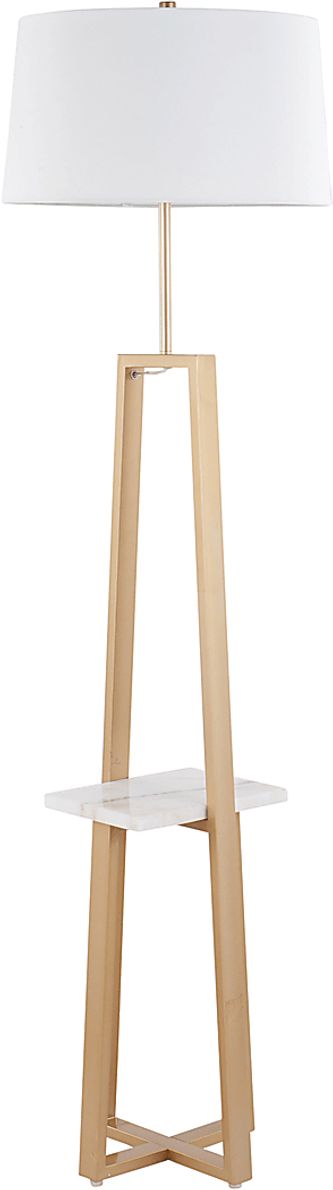 Misa Bend Gold Floor Lamp