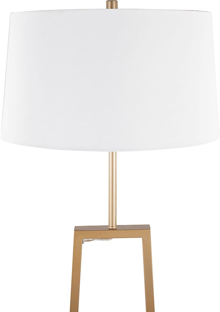 Misa Bend Gold Floor Lamp