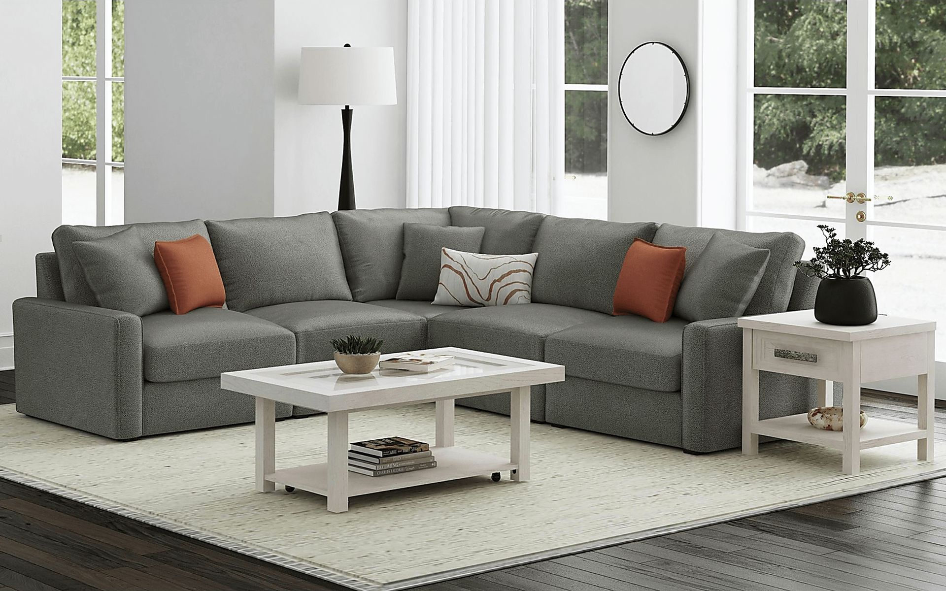 Misak White End Table - Image 2