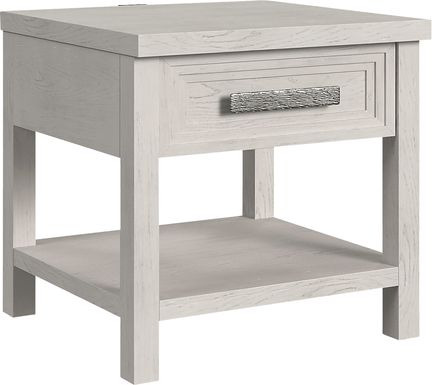 Misak White End Table