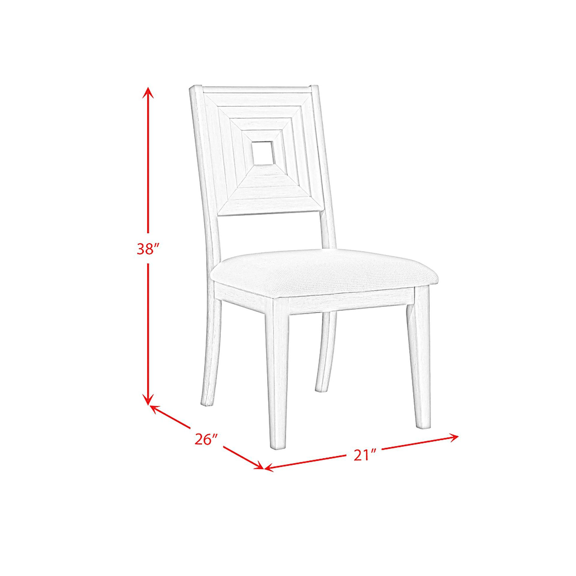 Misak White Side Chair - Image 5