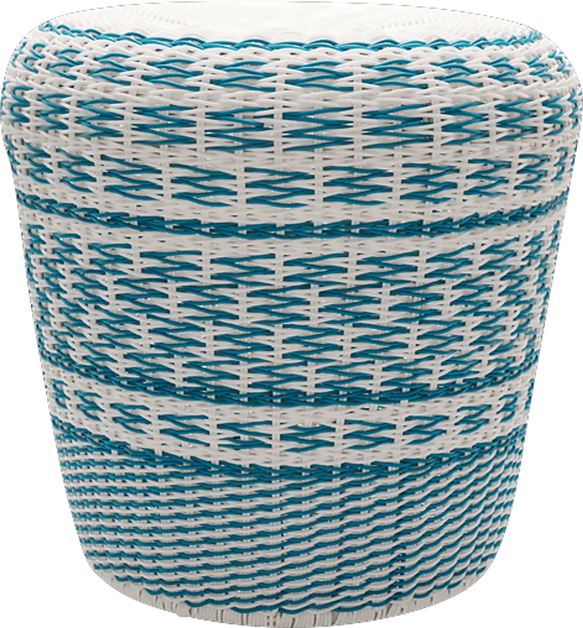 Mishal Sky Blue Outdoor Stool - Image 1