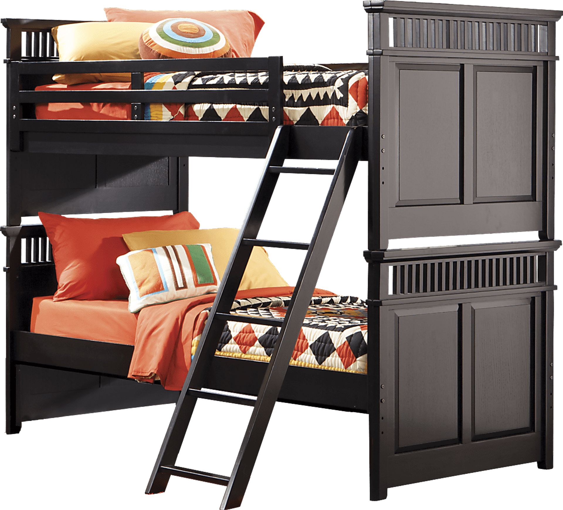 Mission Black 6 Pc Twin/Twin Bunk Bed - Image 1