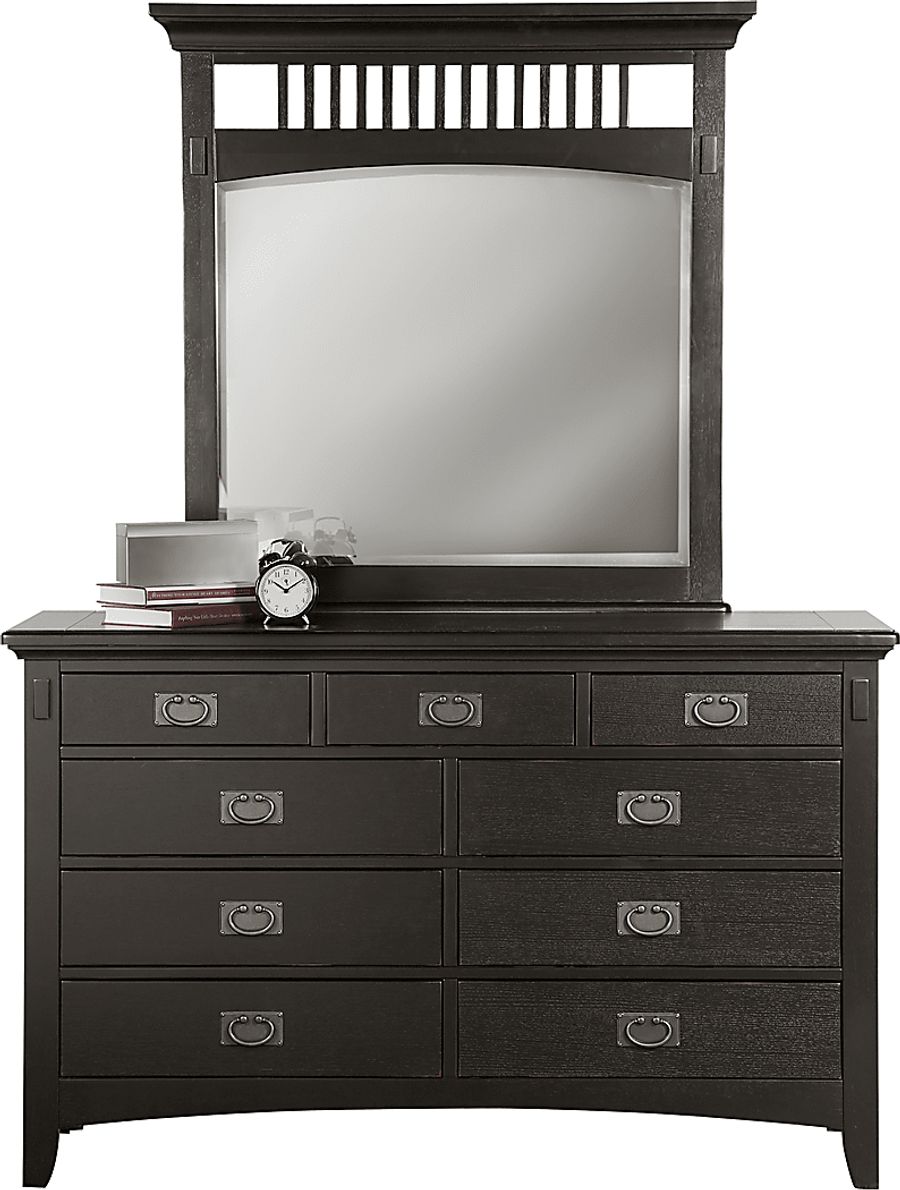 Mission Black Dresser Mirror Set Rooms To Go