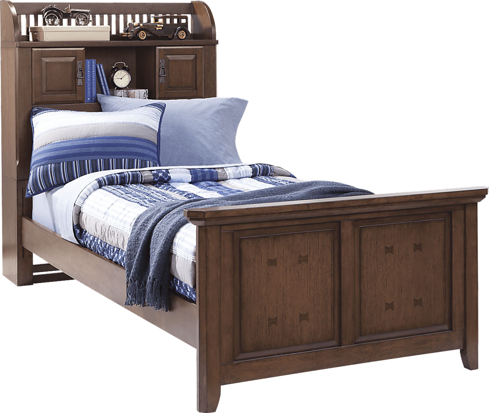 Mission Dark Oak 3 Pc Full Bookcase Bed - Image 1