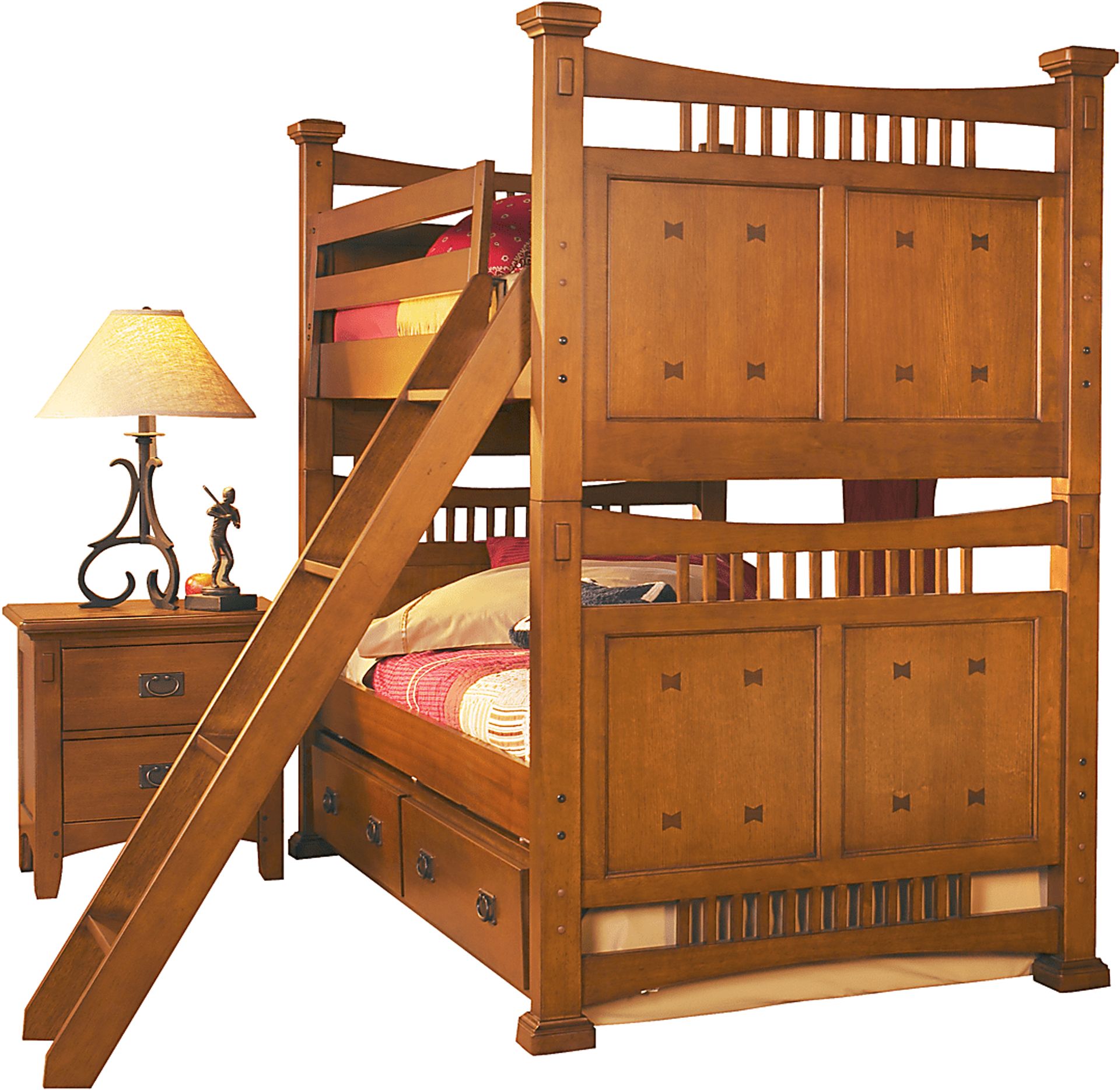 Mission Oak Bunk Bed - Image 1