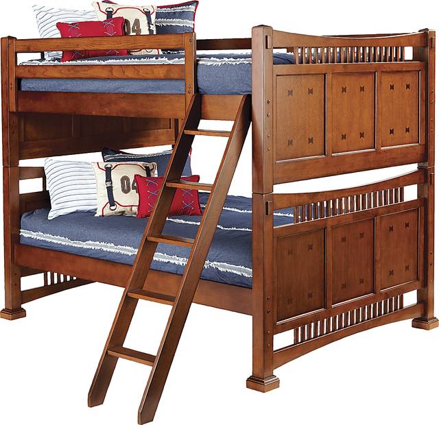 Mission Oak Full/Full Bunk Bed - Thumbnail - Image 1