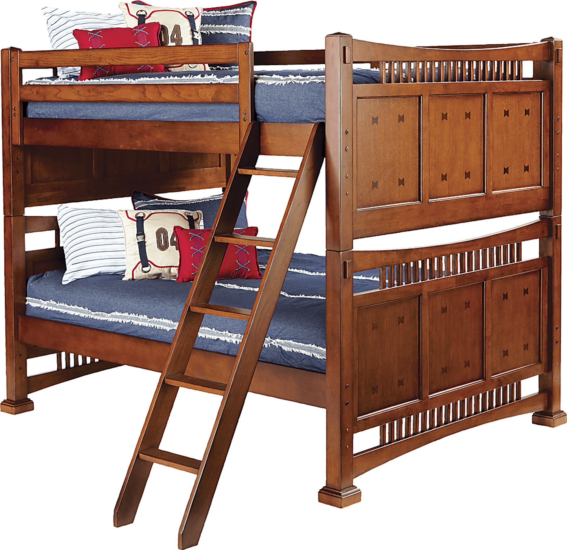 Mission Oak Full/Full Bunk Bed - Image 1