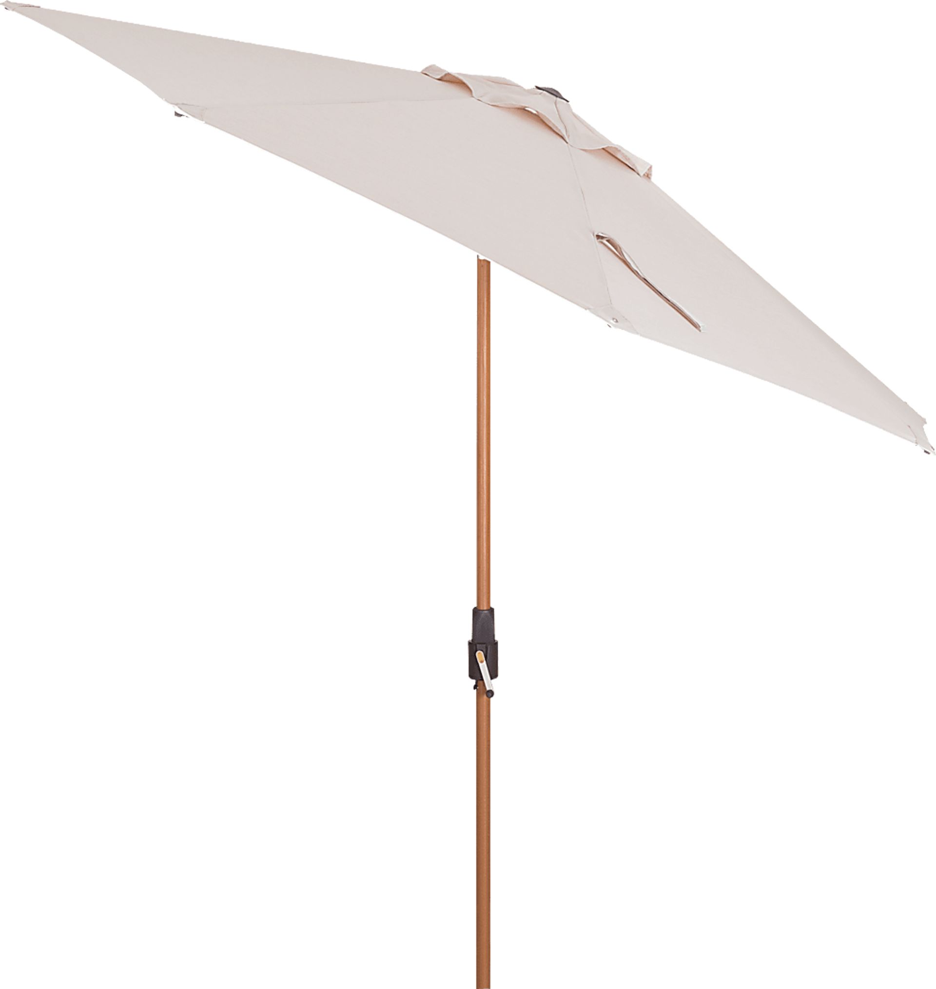 Mission Viejo Natural Finish 9' Octagon Flax Outdoor Umbrella - Image 2