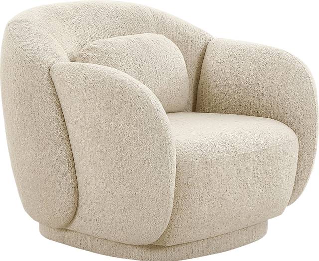 Mistral Beige Swivel Accent Chair - Thumbnail - Image 1