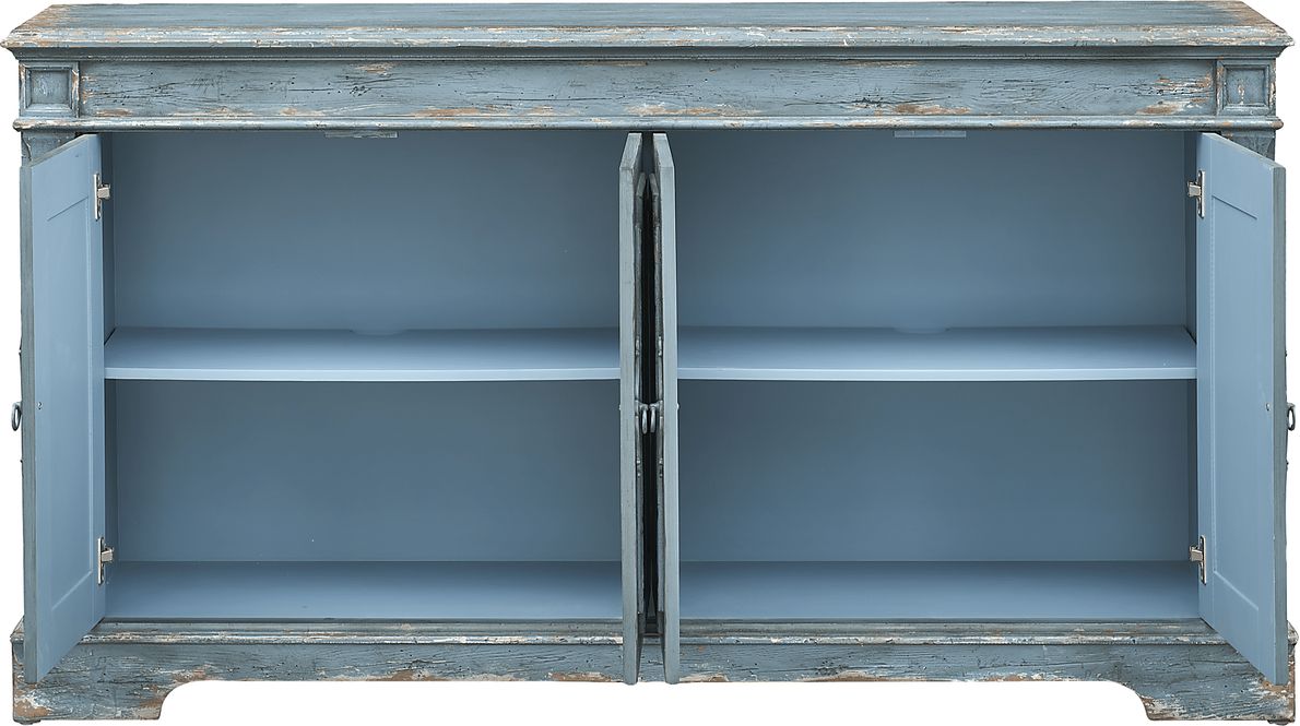 Mistwoode Blue Credenza Rooms To Go