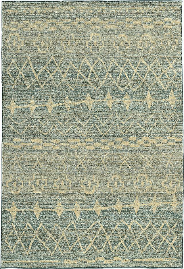 Misty Vale 5'3 x 7'6 Blue Rug - Thumbnail - Image 1
