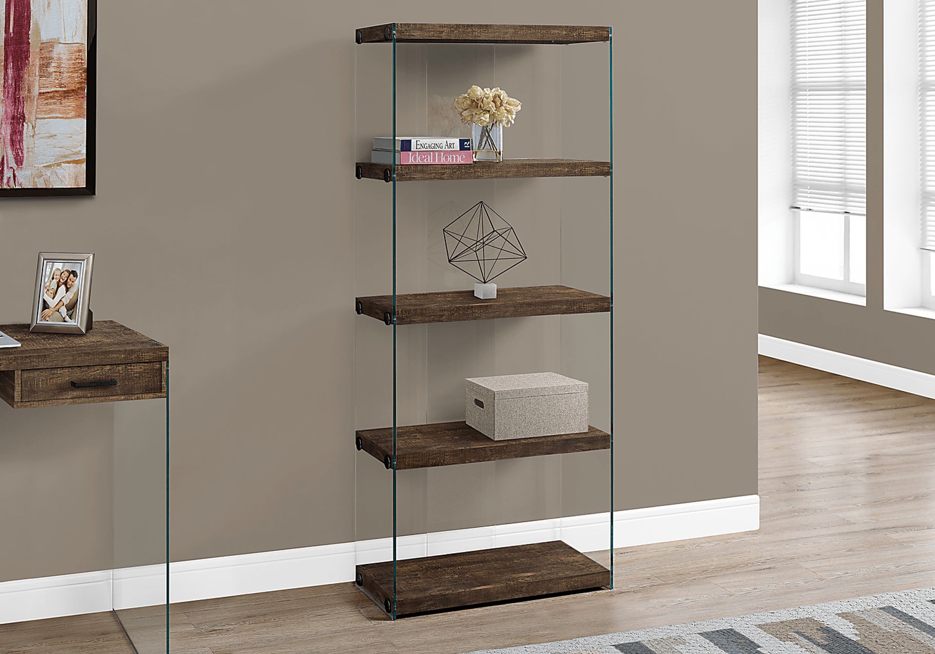 Mitchwin Brown Bookcase - Image 2