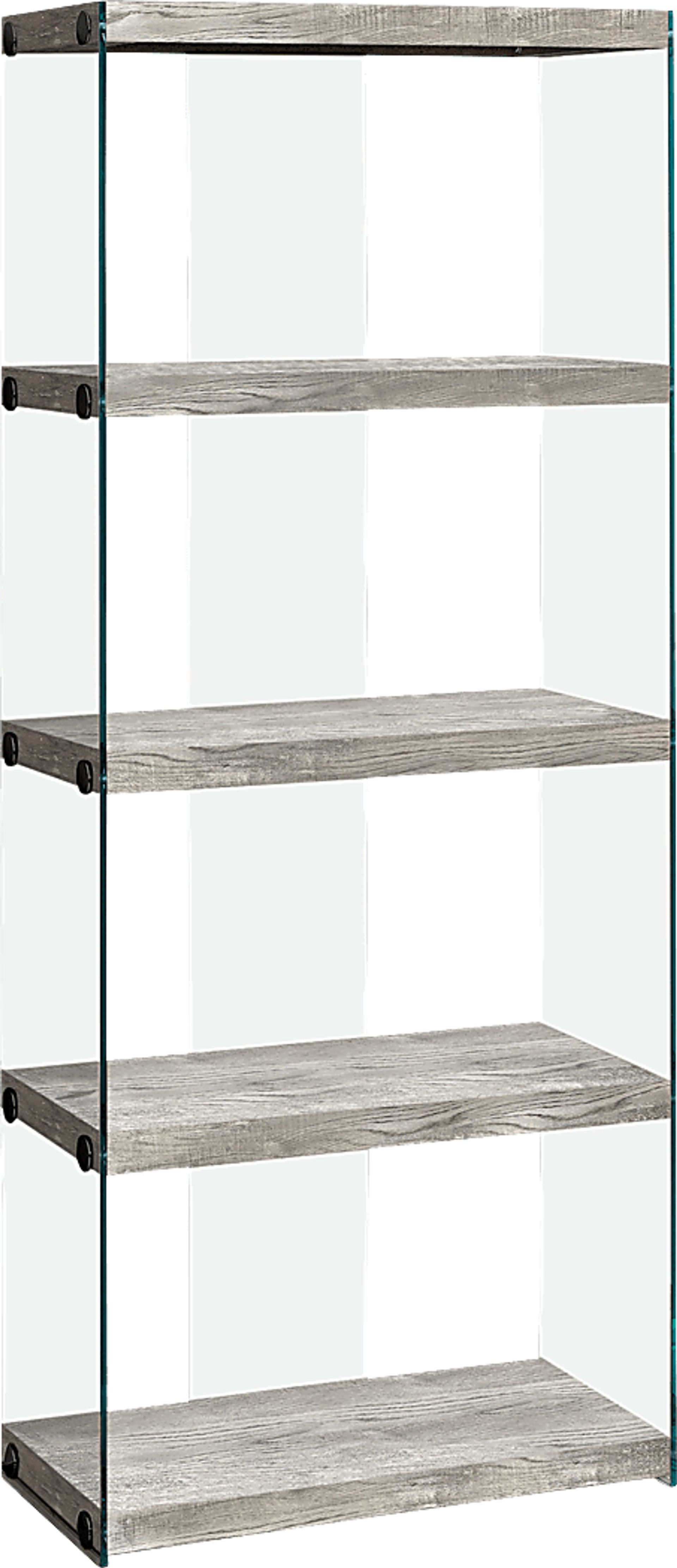 Mitchwin Dark Gray Bookcase - Image 1