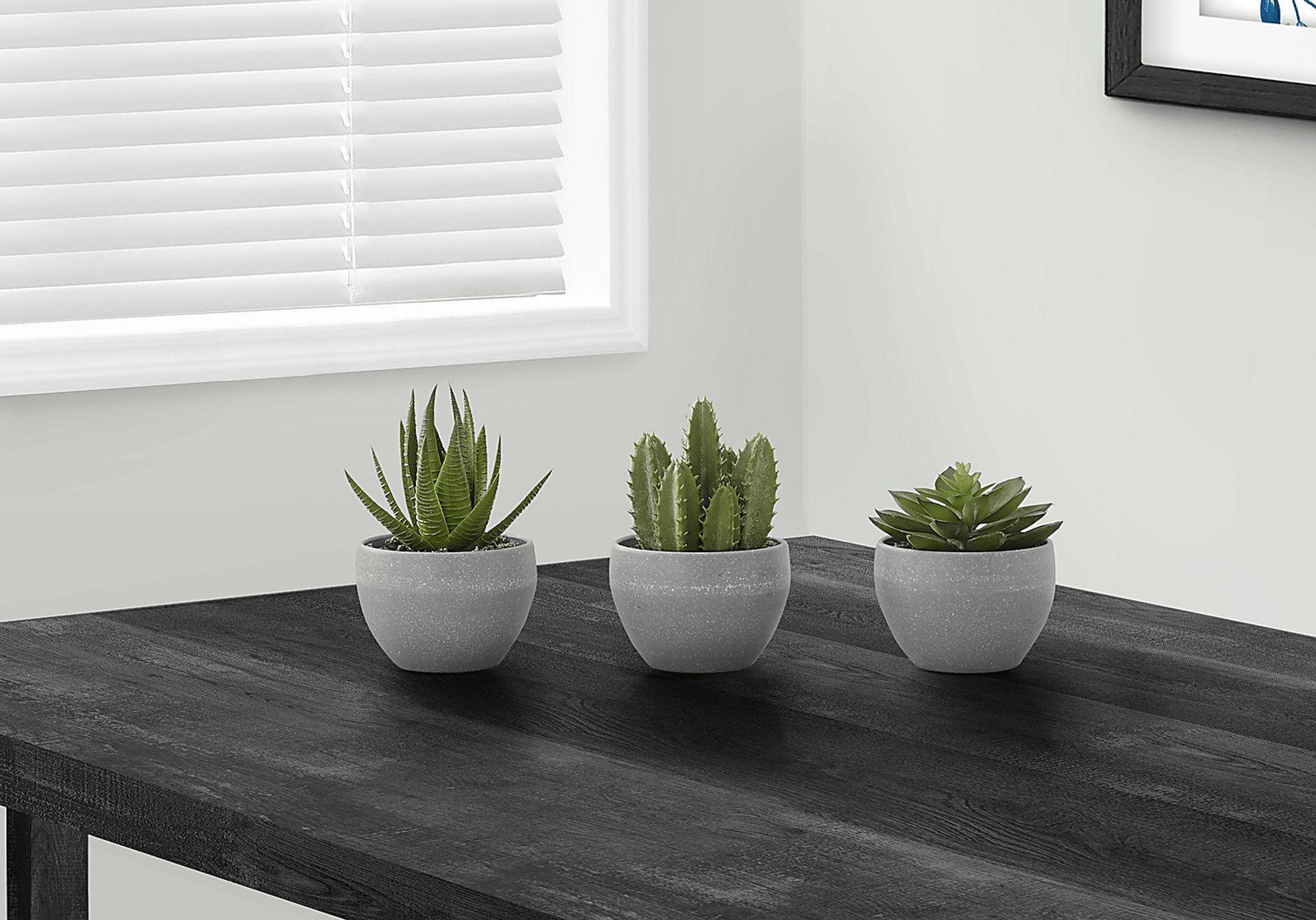 Mitscher Green Artificial Succulent Plant, Set of 3 - Image 2