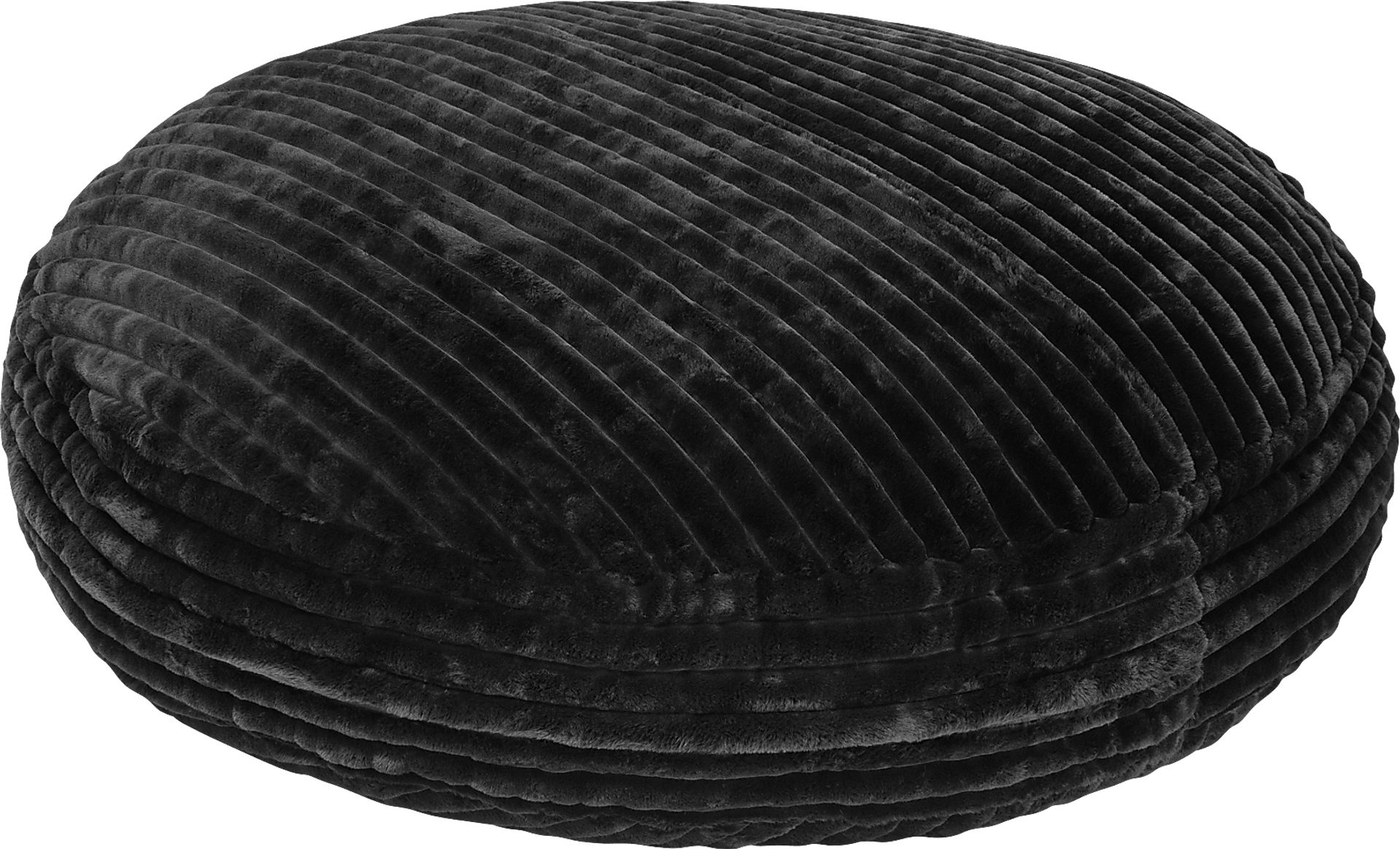 Mivio Black Large Bean Bag Chair - Image 1