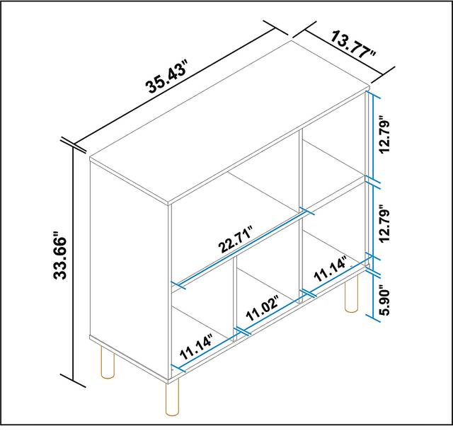 Mizeur I White Bookcase - Thumbnail - Image 9