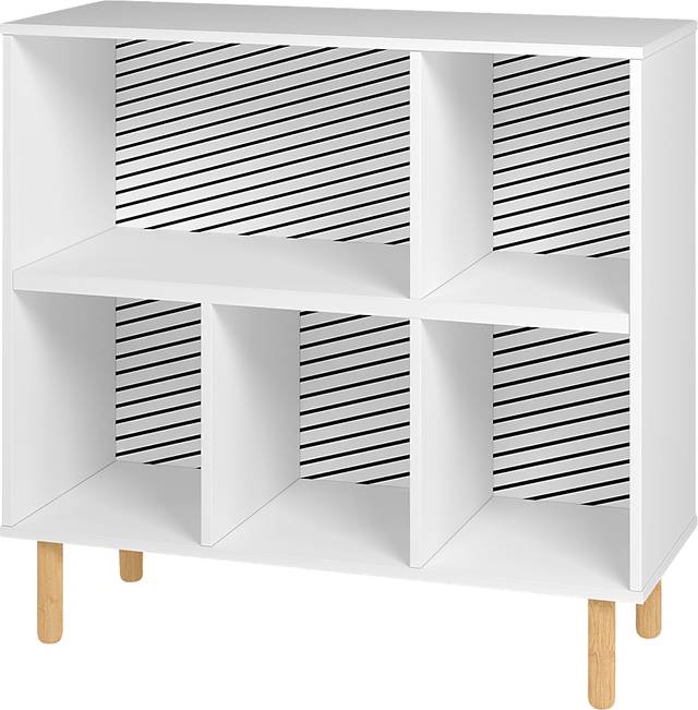 Mizeur I White Bookcase - Thumbnail - Image 1