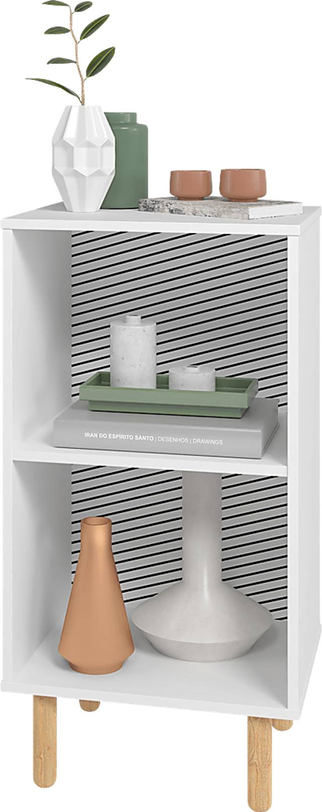 Mizeur II White Nightstand - Thumbnail - Image 3