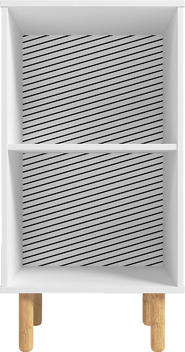 Mizeur II White Nightstand - Thumbnail - Image 4